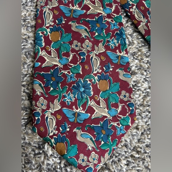 Bert Pulitzer Collectors Edition Vintage Floral Silk Tie - Picture 2 of 3